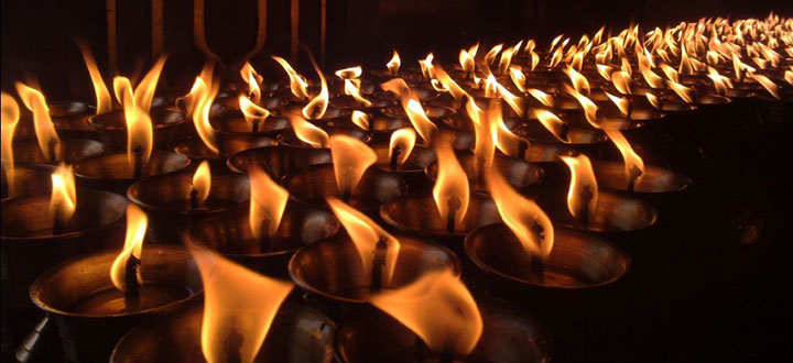 Tibetan Candle Lamps