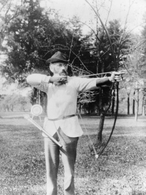 William Q. Judge with Bow and Arrow